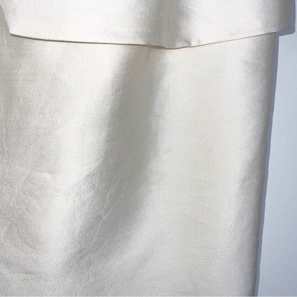 Reiss Off White Cream Peplum Mini Skirt - Size US 4 - Picture 6 of 7